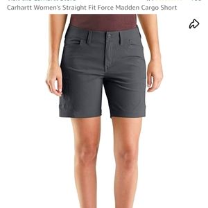 Ladies size 2 Carhartt Force Madden quick dry shorts